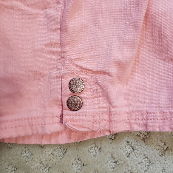 Gloria Vanderbilt Peach capri jeans - Picture 3 of 6